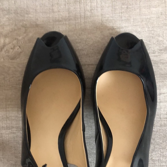 Ann Taylor black patent heels size 8 EUC - Picture 5 of 11